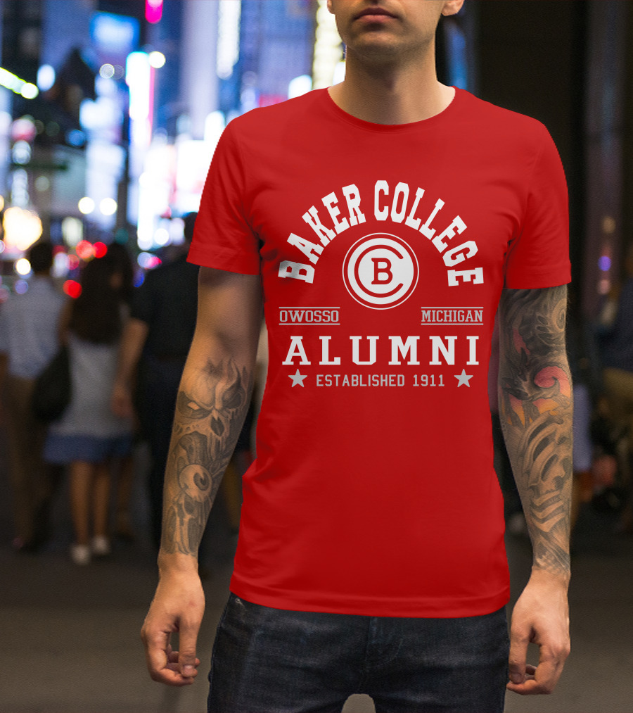 Baker College Alumni Owosso Michigan Established 1911 T-Shirt