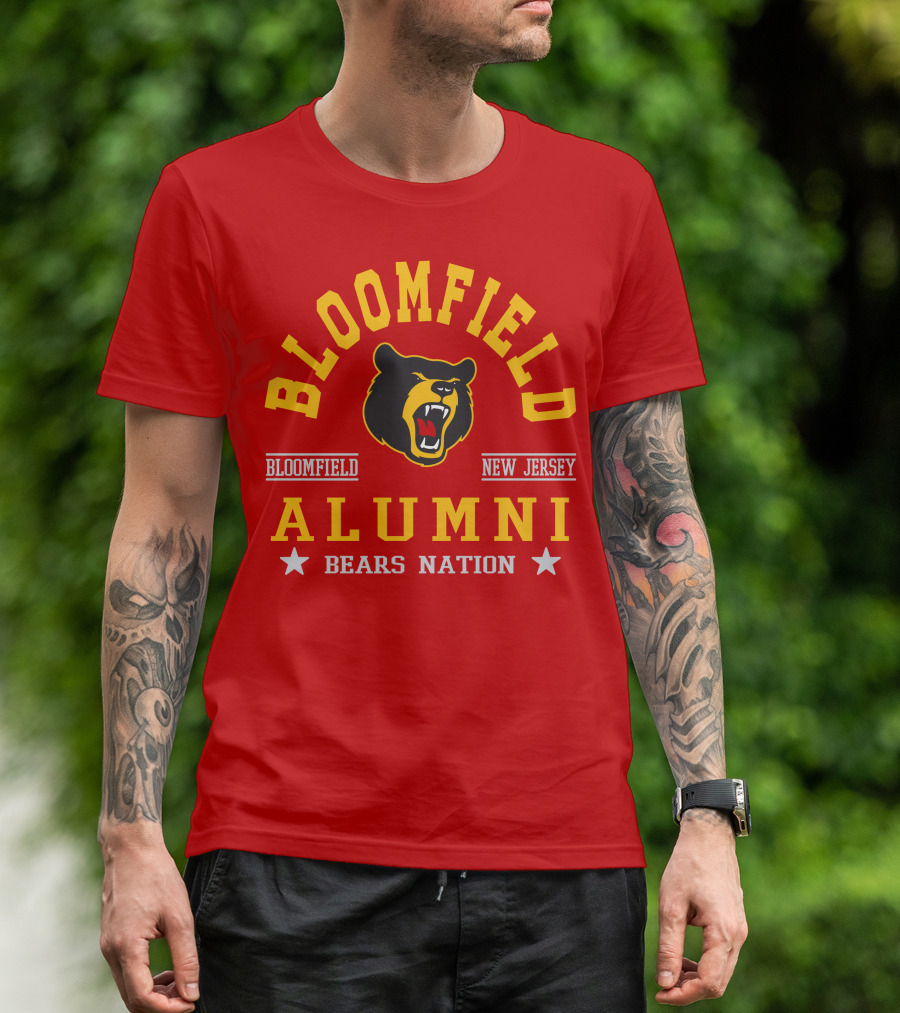 Bloomfield New Jersey Alumni Bears Nation T-Shirt