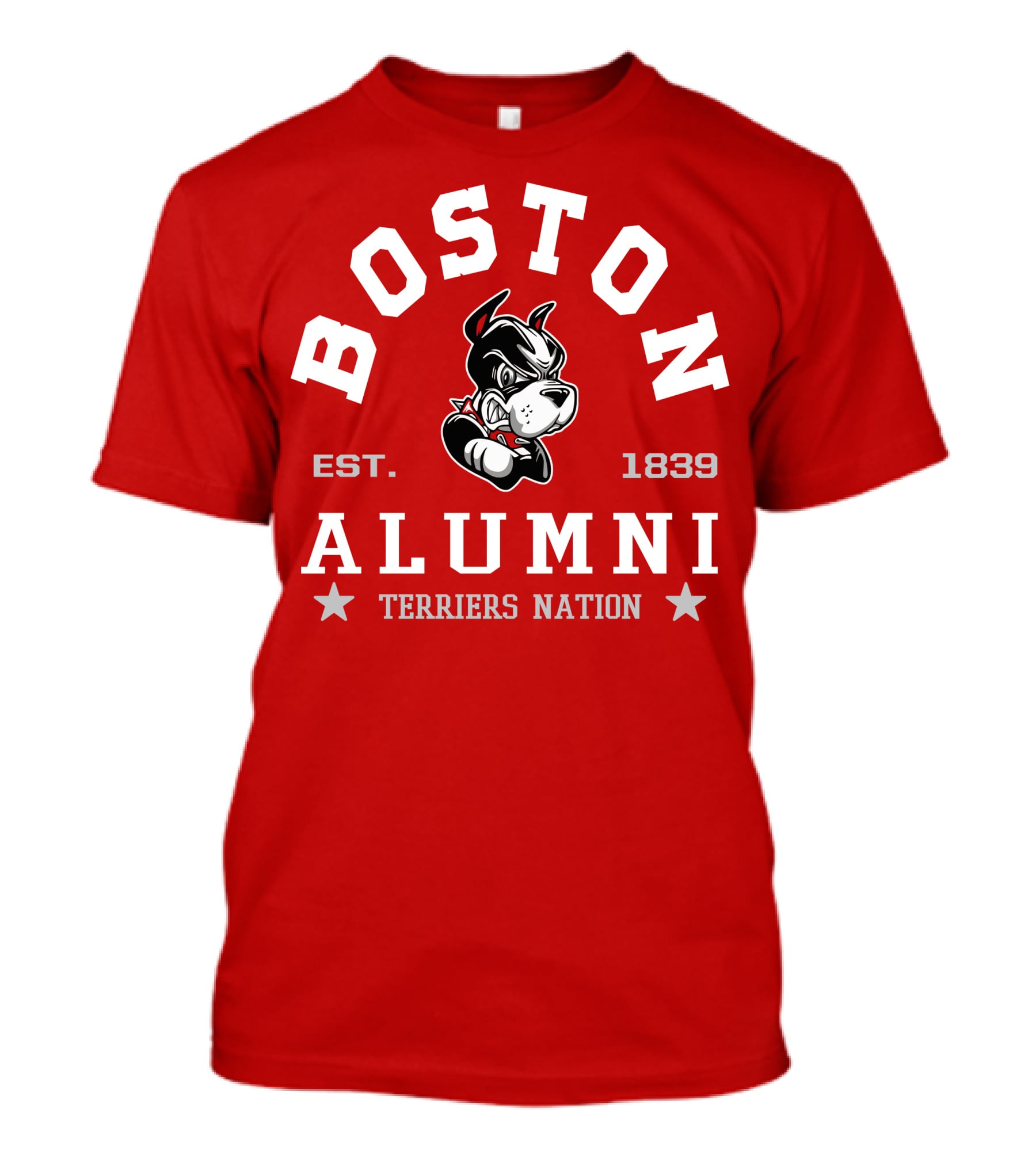 Boston University Alumni Established 1839 Terriers Nation T-Shirt