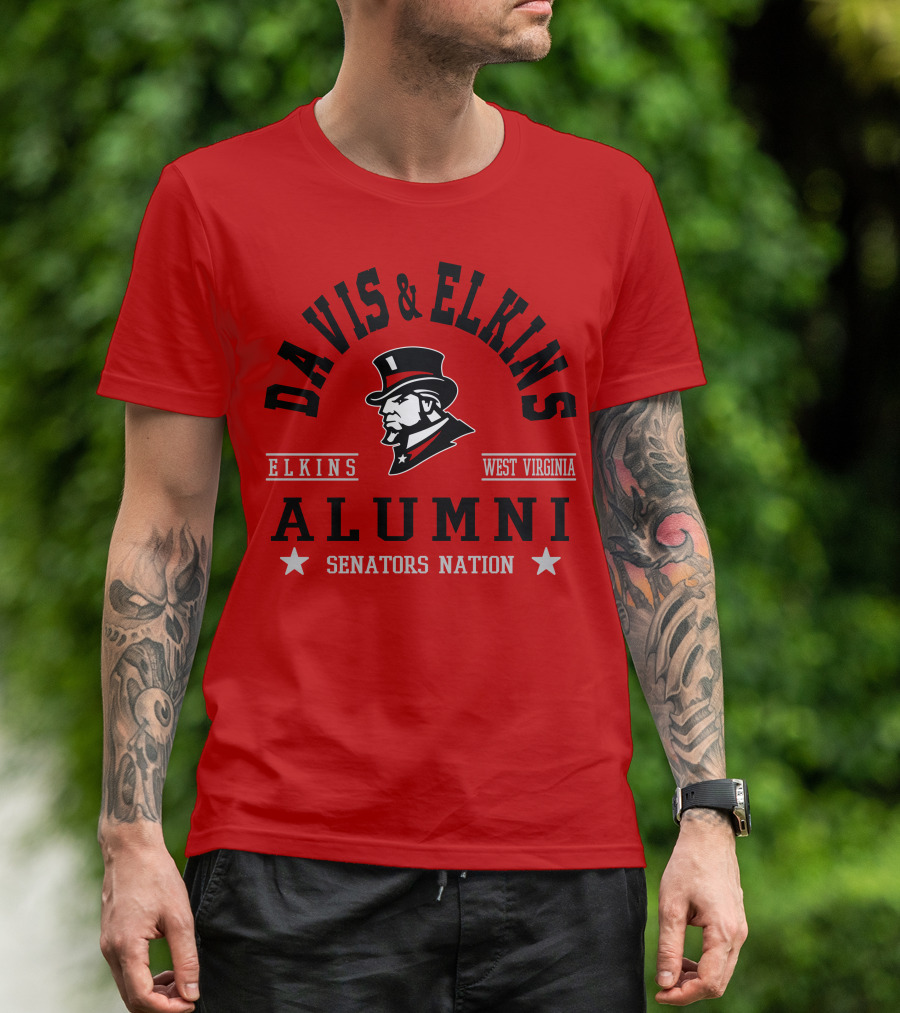 Davis And Elkins West Virginia Elkins Alumni Senators Nation T-Shirt