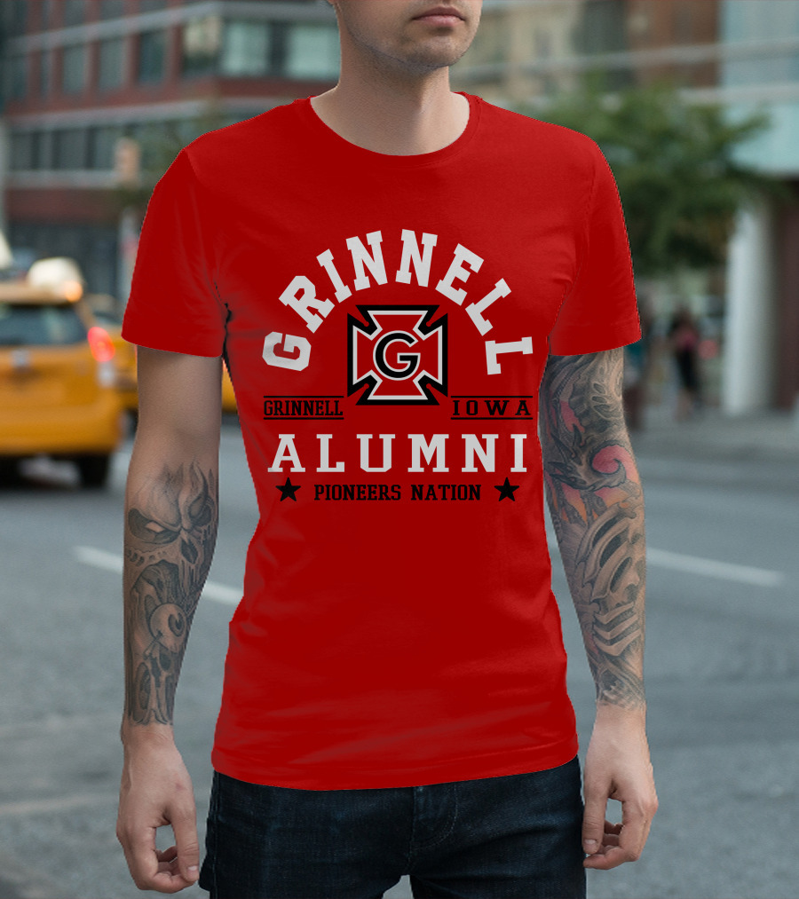 Grinnell Iowa Alumni Pioneers Nation T-Shirt