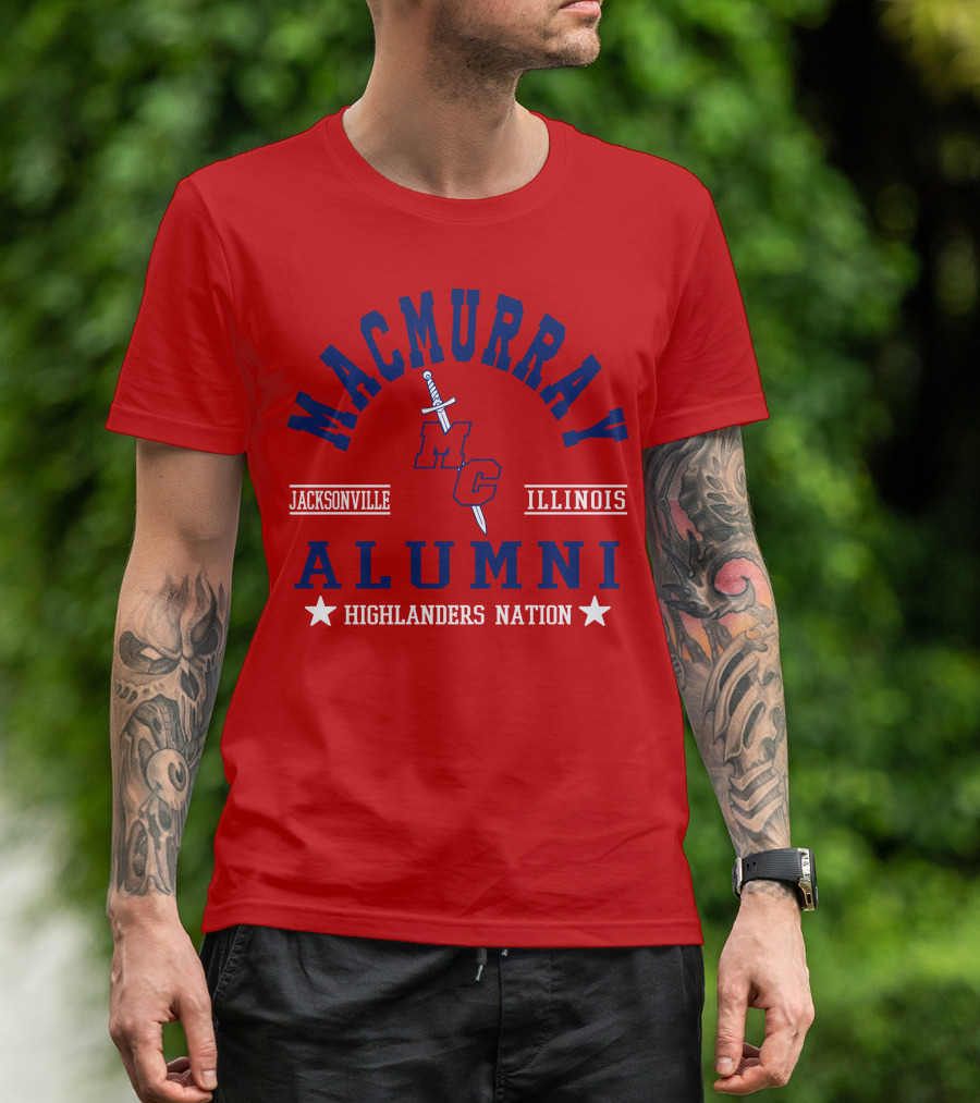 MacMurray College Jacksonville Illinois Alumni Highlanders Nation T-Shirt