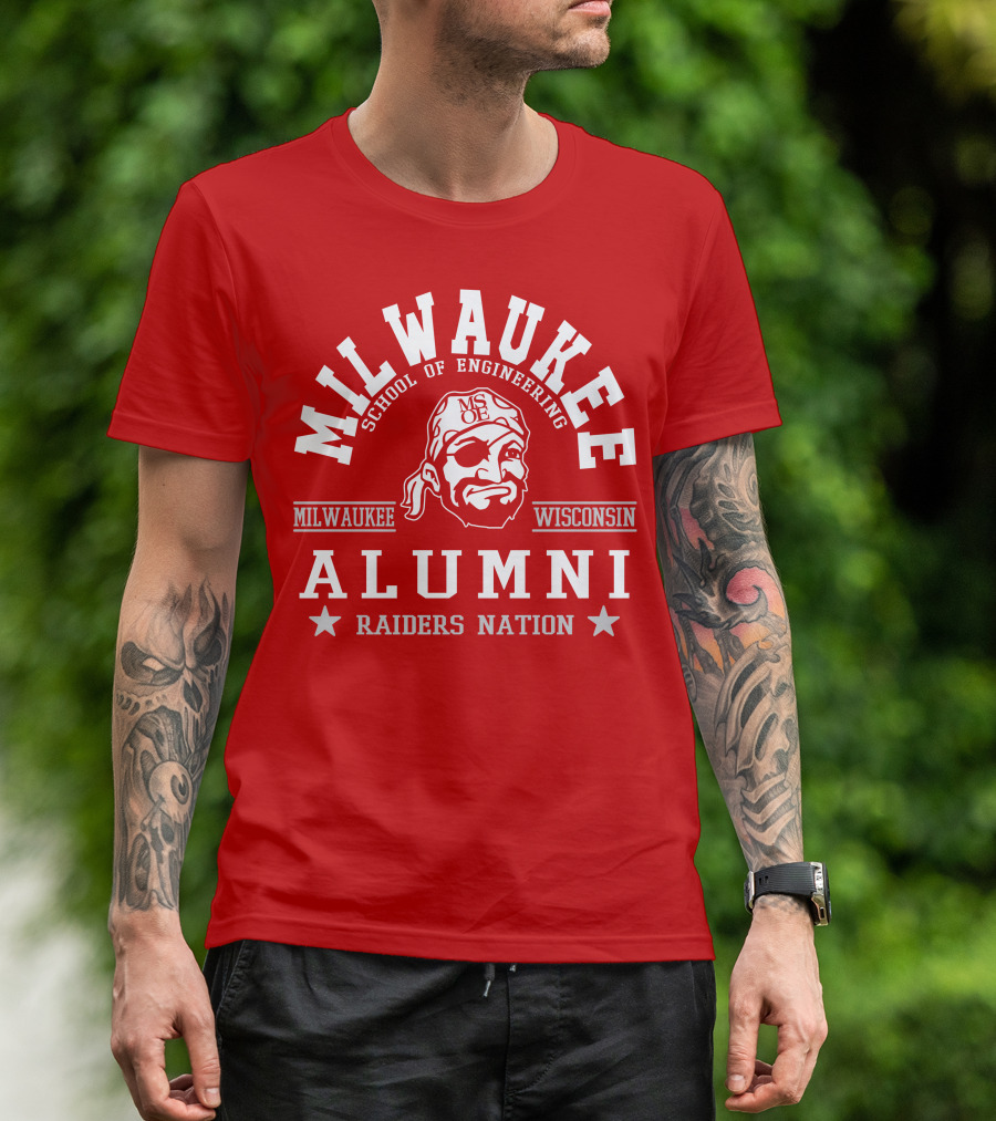 Milwaukee School Of Engineering Alumni Raiders Nation Wisconsin T-Shirt