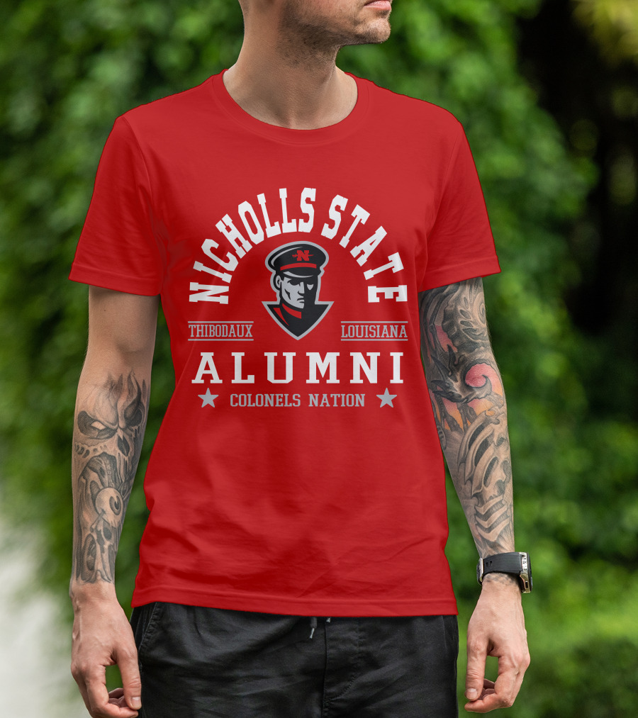 Nicholls State University Alumni Colonels Nation Thibodaux Louisiana T-Shirt