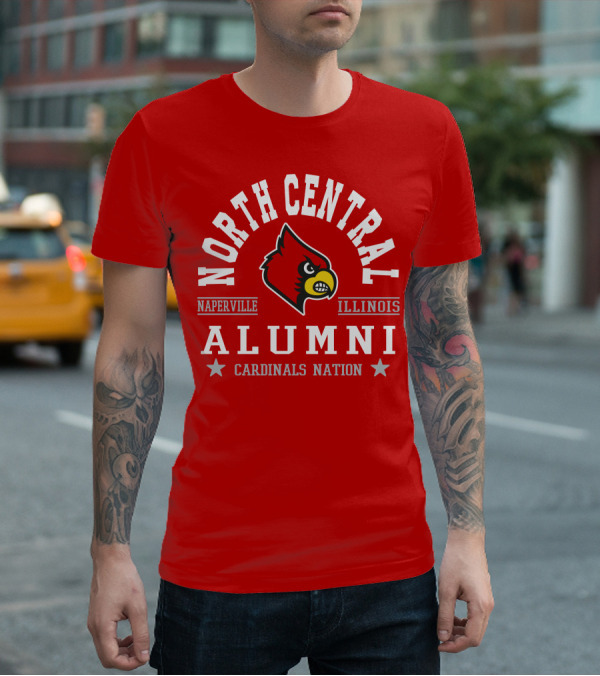 North Central College Naperville Illinois Cardinals Nation Alumni T-Shirt