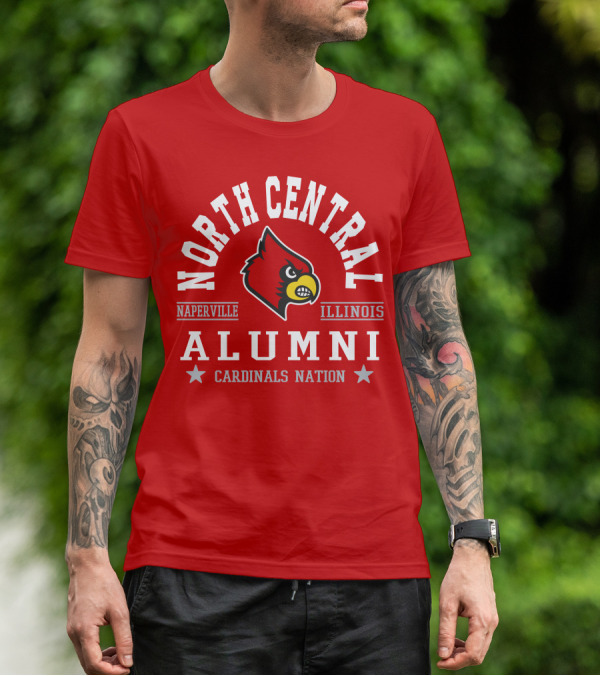 North Central College Naperville Illinois Cardinals Nation Alumni T-Shirt
