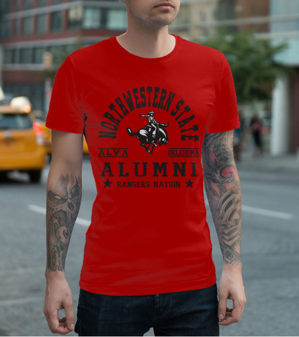 Northwestern State Alumni Rangers Nation Alva Oklahoma T-Shirt