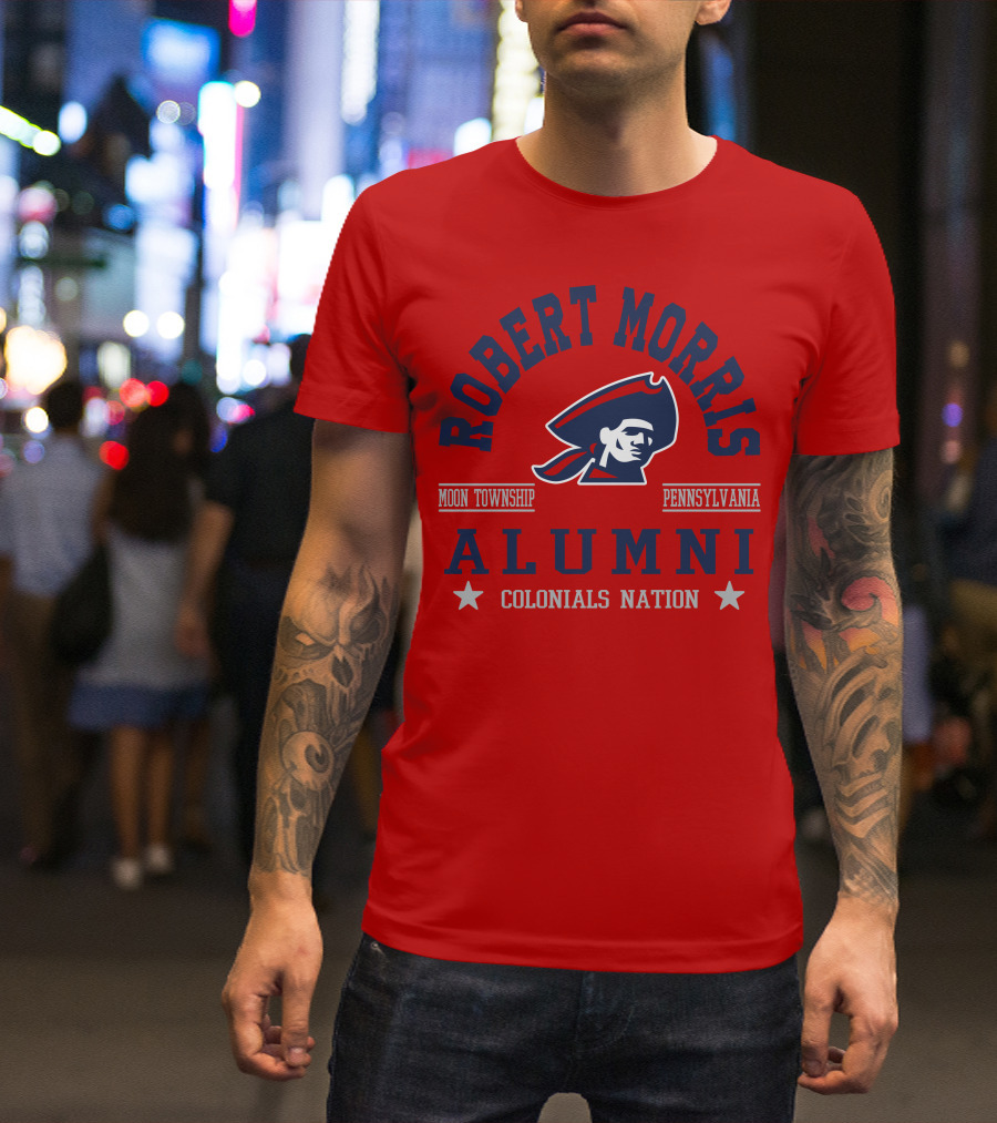 Robert Morris Alumni Moon Township Pennsylvania Colonials Nation T-Shirt