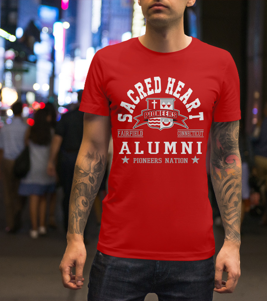 Sacred Heart University Fairfield Connecticut Alumni Pioneers Nation T-Shirt