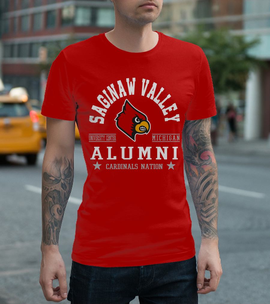 Saginaw Valley Alumni Cardinals Nation University Center Michigan T-Shirt