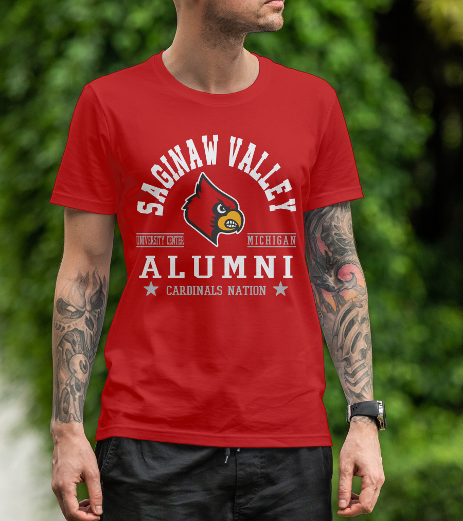 Saginaw Valley Alumni Cardinals Nation University Center Michigan T-Shirt