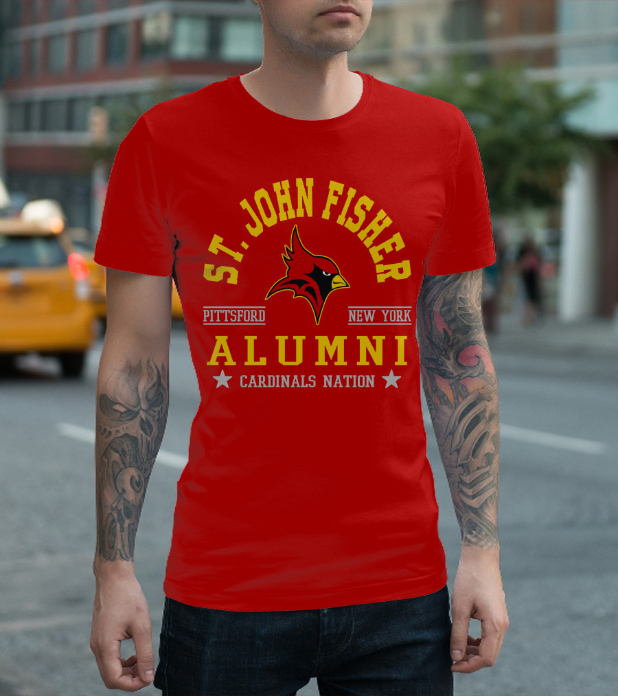 St John Fisher Cardinals Alumni Pittsford New York Nation T-Shirt