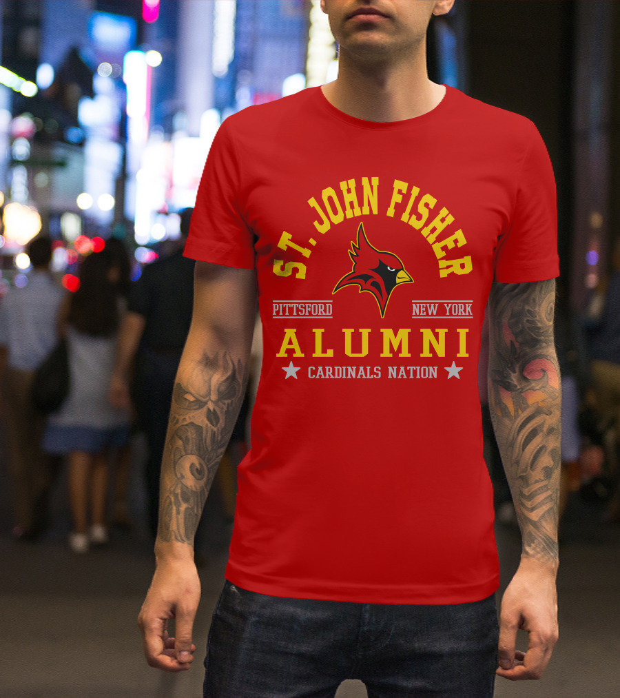 St John Fisher Cardinals Alumni Pittsford New York Nation T-Shirt