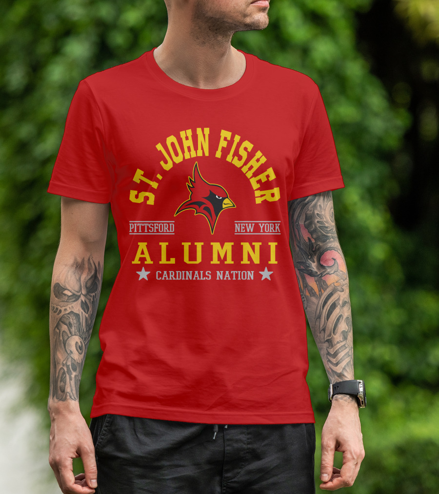 St John Fisher Cardinals Alumni Pittsford New York Nation T-Shirt