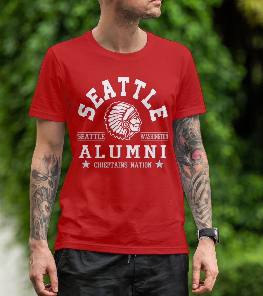 Seattle Washington Alumni Chieftains Nation T-Shirt