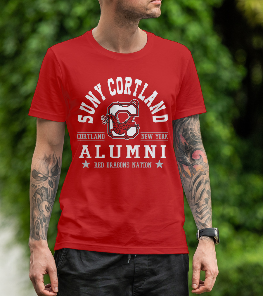 SUNY Cortland Alumni Red Dragons Nation Cortland New York T-Shirt