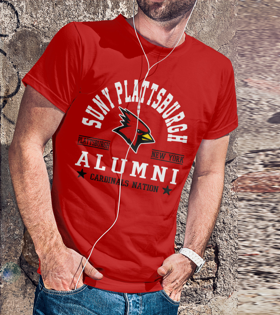 SUNY Plattsburgh New York Alumni Cardinals Nation T-Shirt