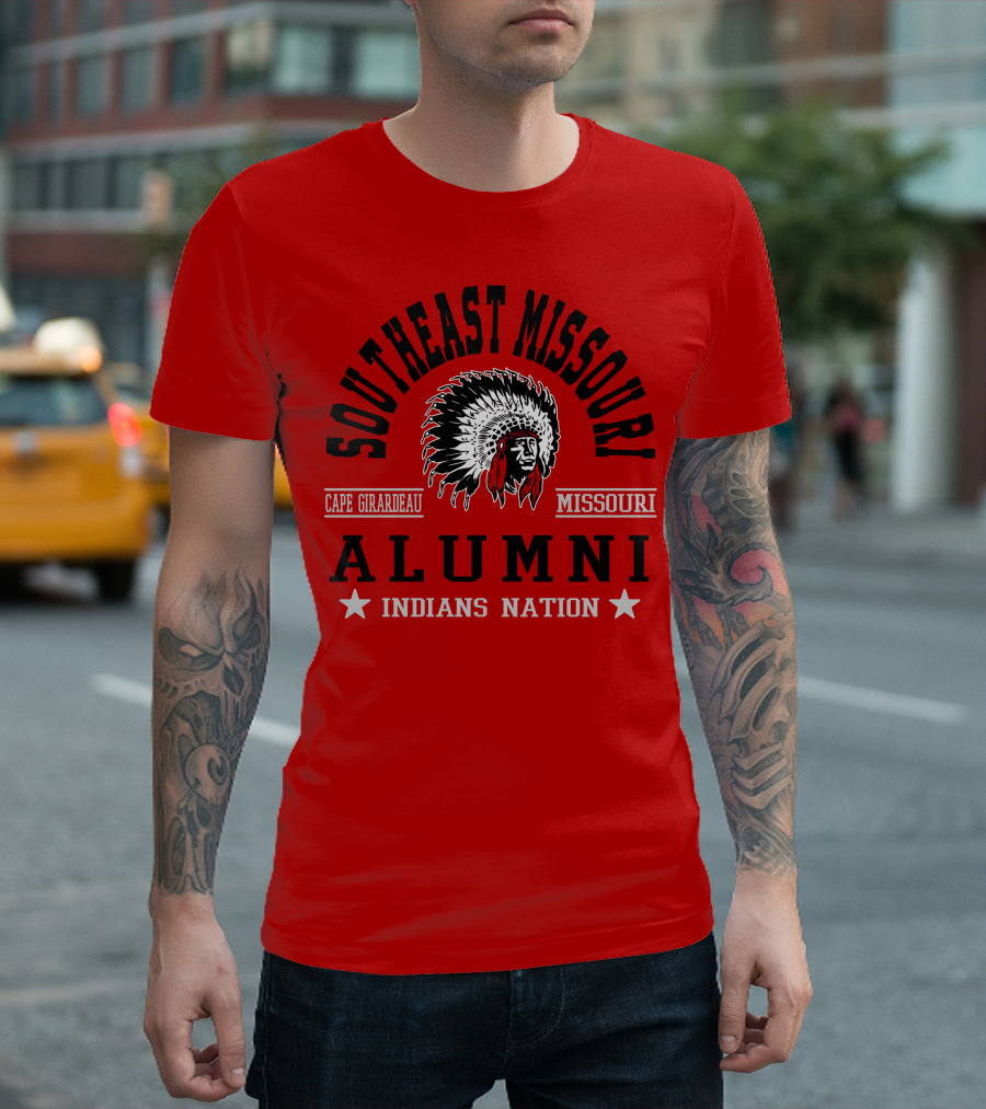 Southeast Missouri Cape Girardeau Alumni Indians Nation T-Shirt