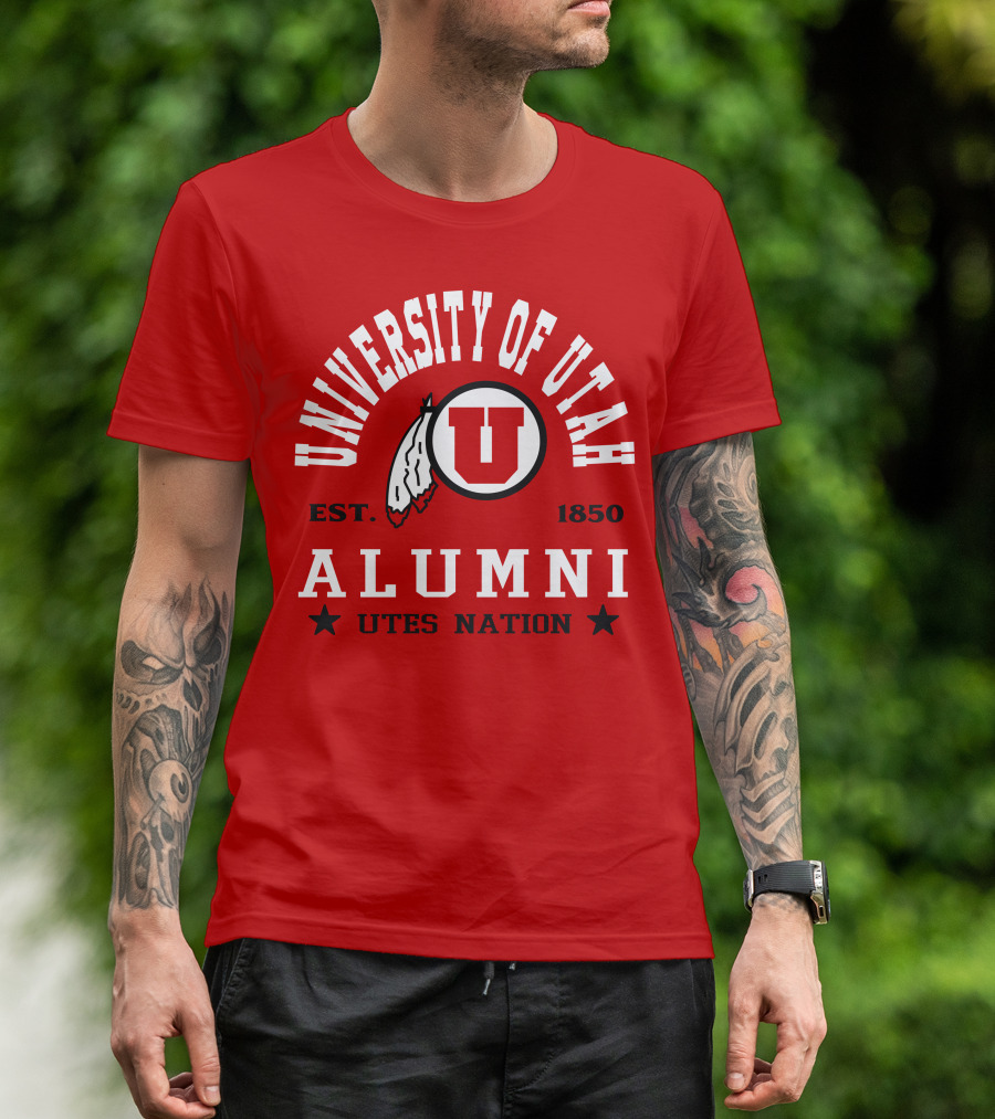 University Of Utah Alumni Est. 1850 Utes Nation T-Shirt