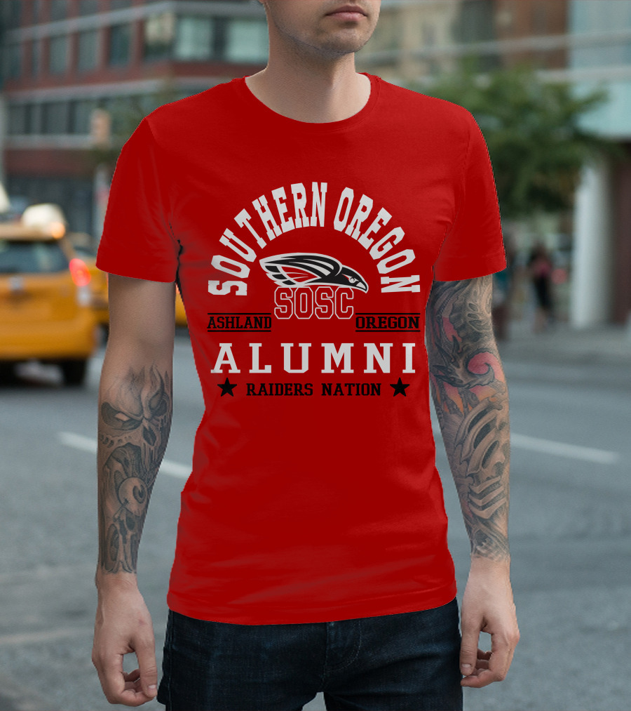 Southern Oregon SOSC Ashland Oregon Alumni Raiders Nation T-Shirt