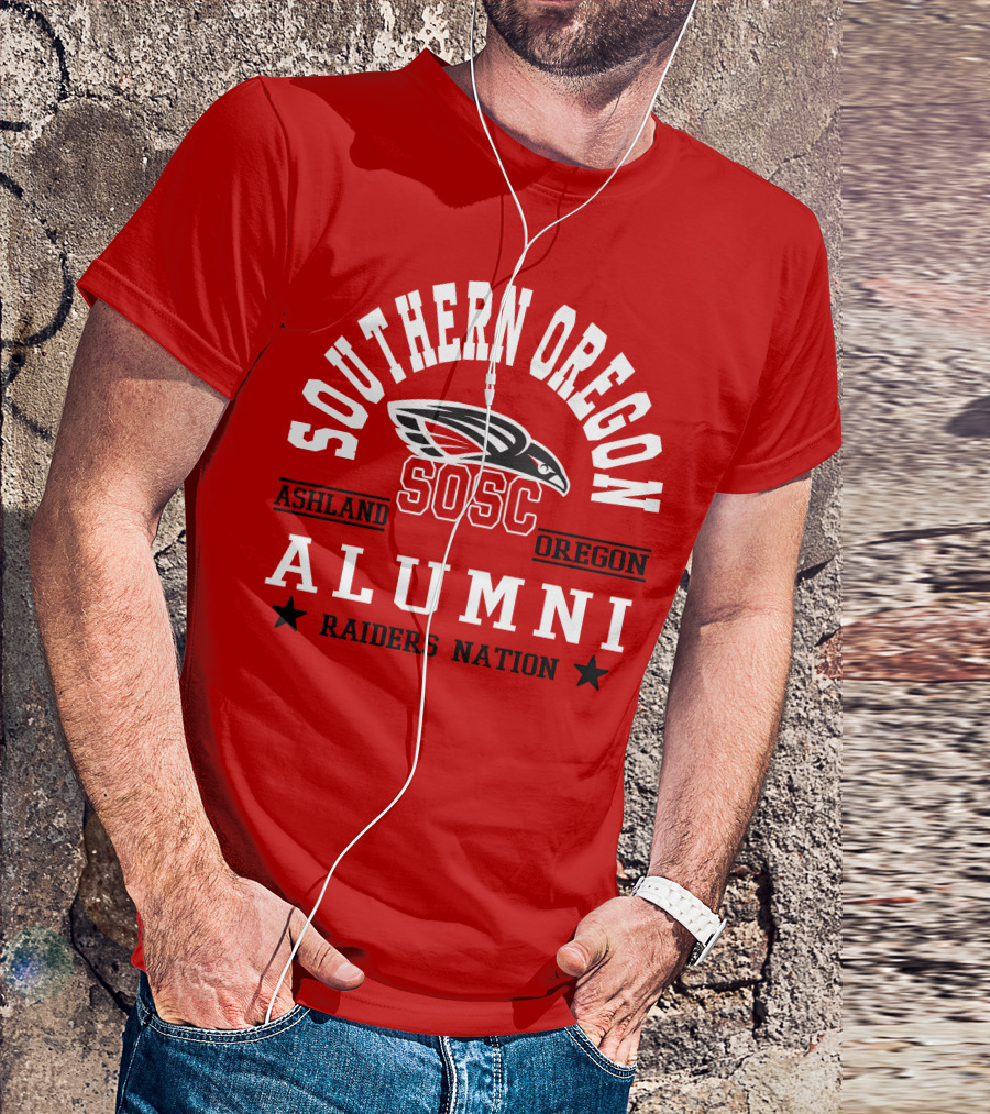 Southern Oregon SOSC Ashland Oregon Alumni Raiders Nation T-Shirt
