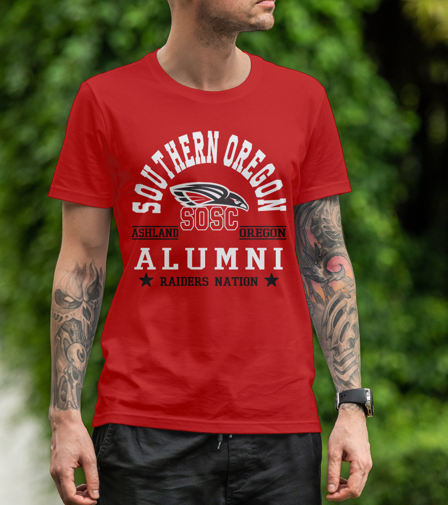 Southern Oregon SOSC Ashland Oregon Alumni Raiders Nation T-Shirt