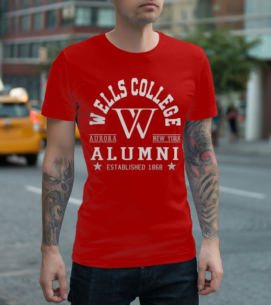 Wells College Alumni Aurora New York Established 1868 T-Shirt