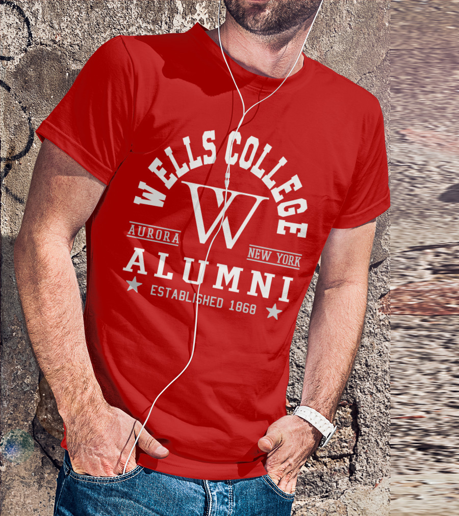 Wells College Alumni Aurora New York Established 1868 T-Shirt