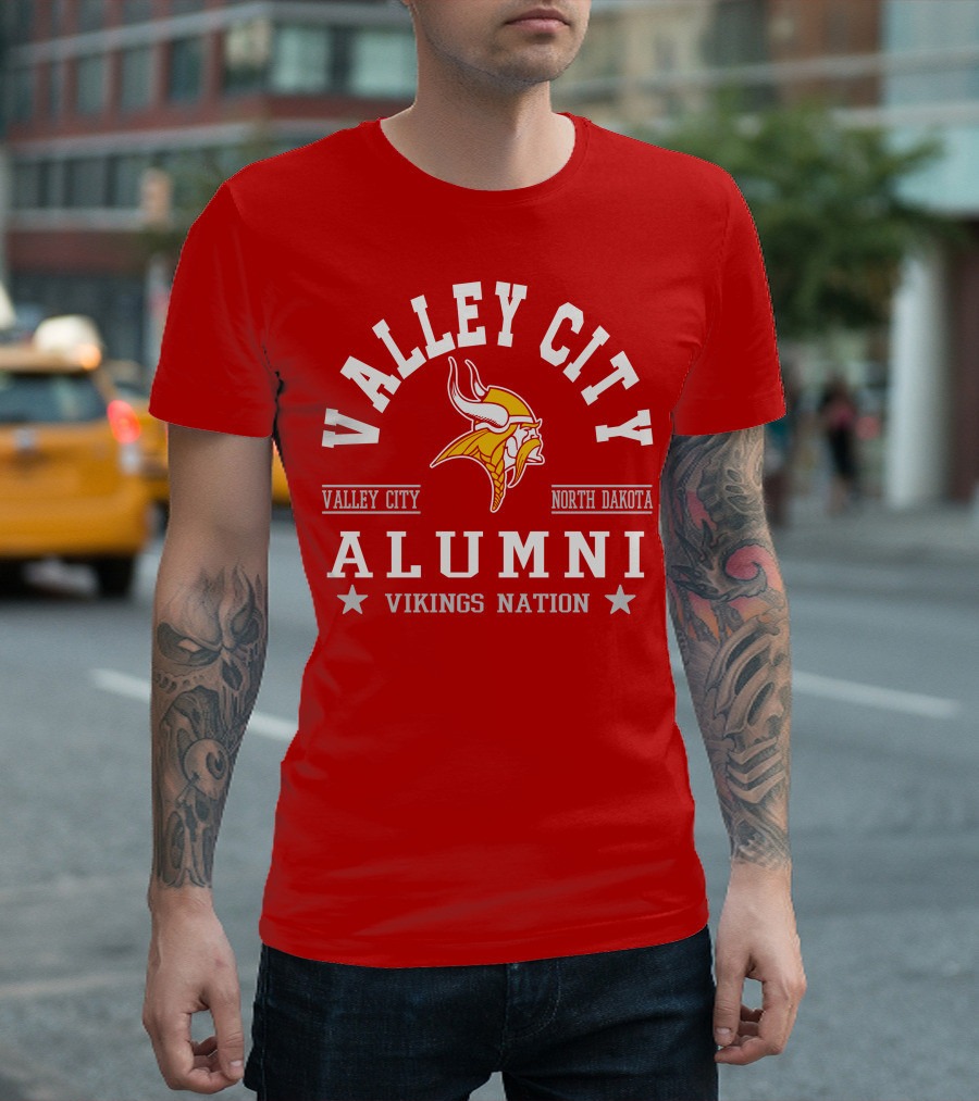 Valley City North Dakota Alumni Vikings Nation T-Shirt