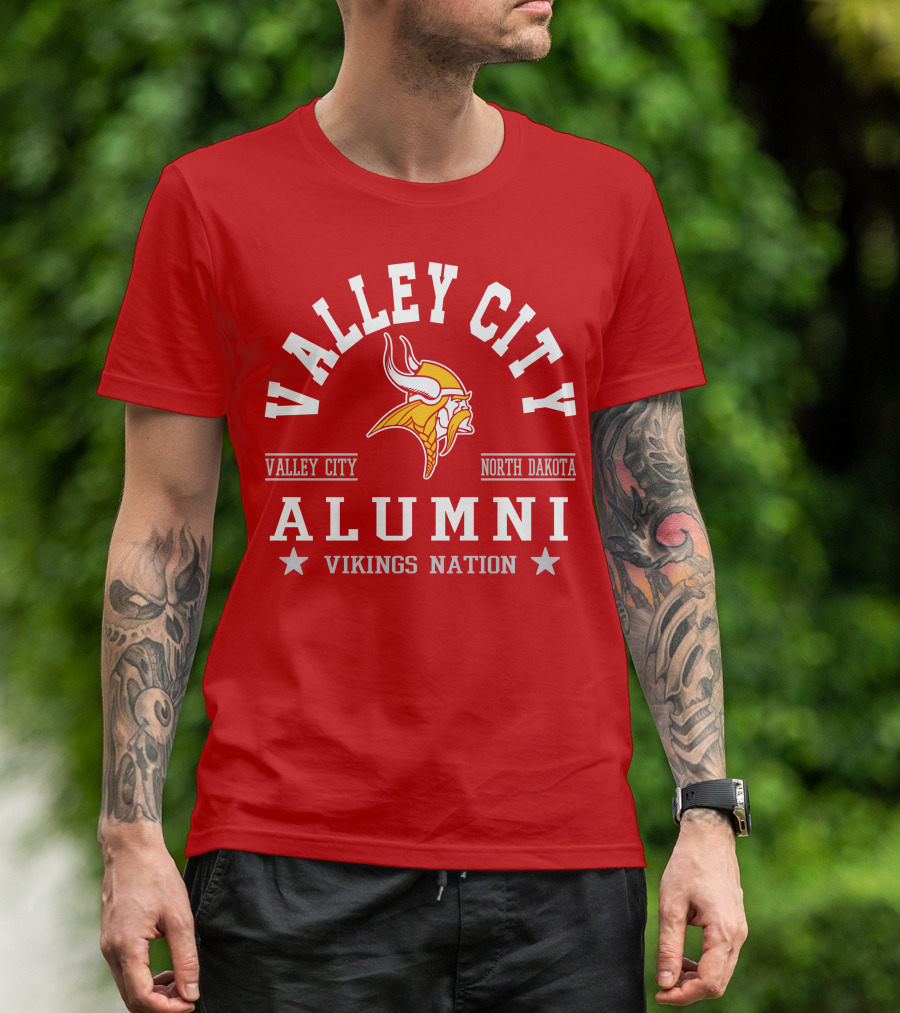 Valley City North Dakota Alumni Vikings Nation T-Shirt