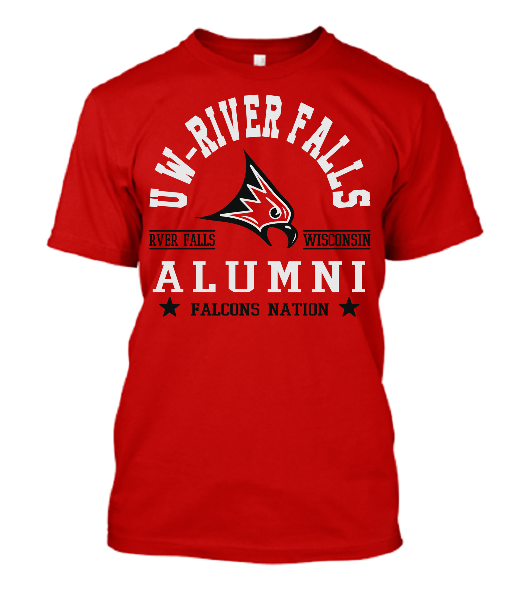UW River Falls Wisconsin Alumni Falcons Nation T-Shirt