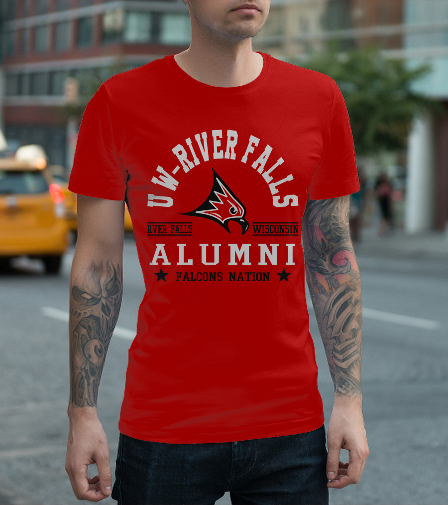 UW River Falls Wisconsin Alumni Falcons Nation T-Shirt