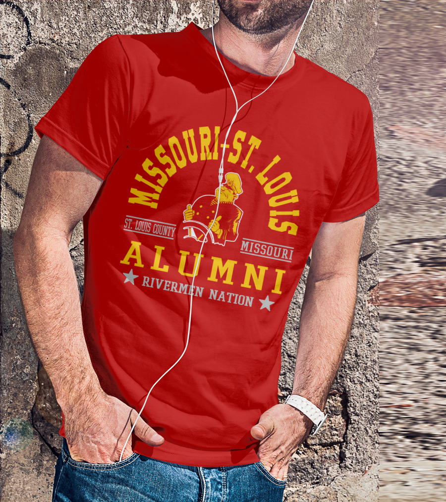 Missouri-St. Louis Alumni Rivermen Nation St. Louis County T-Shirt