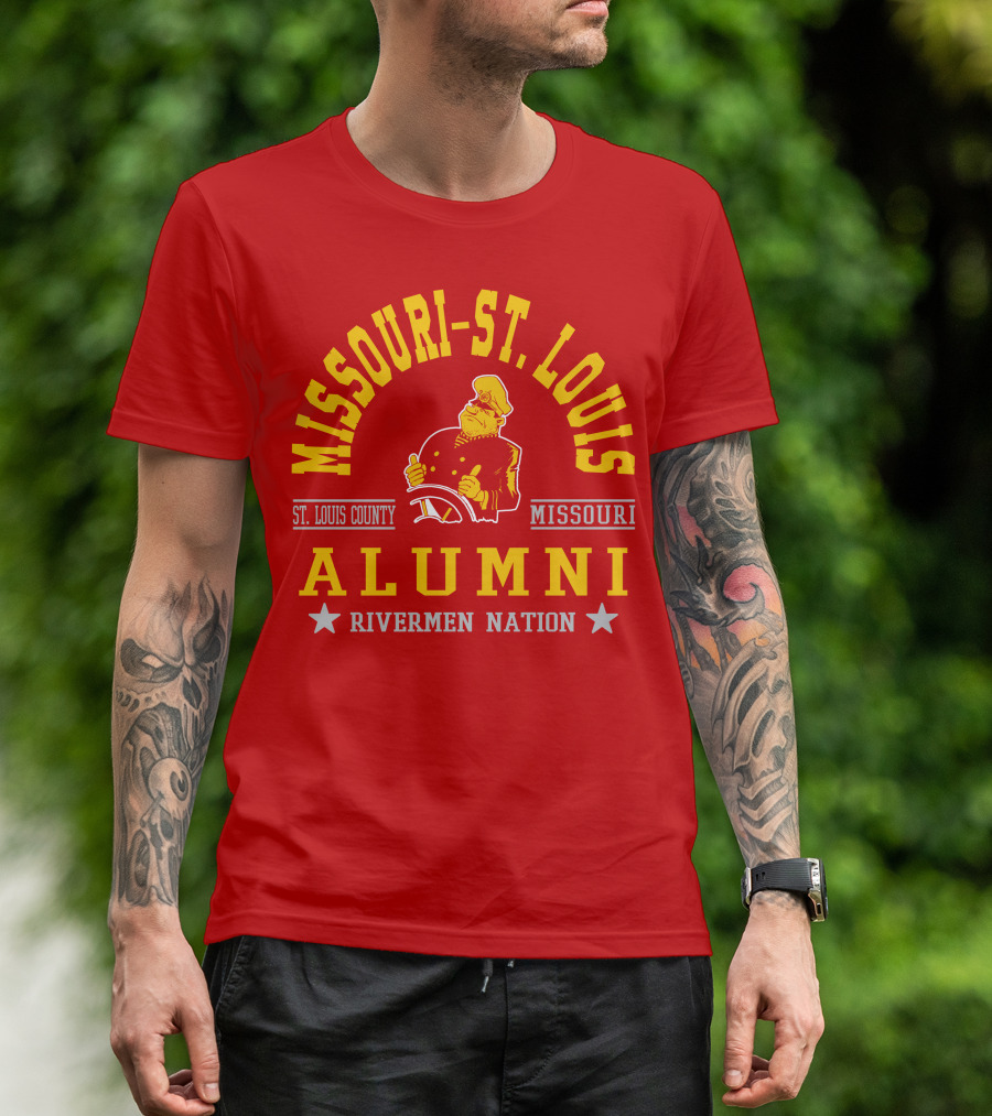 Missouri-St. Louis Alumni Rivermen Nation St. Louis County T-Shirt