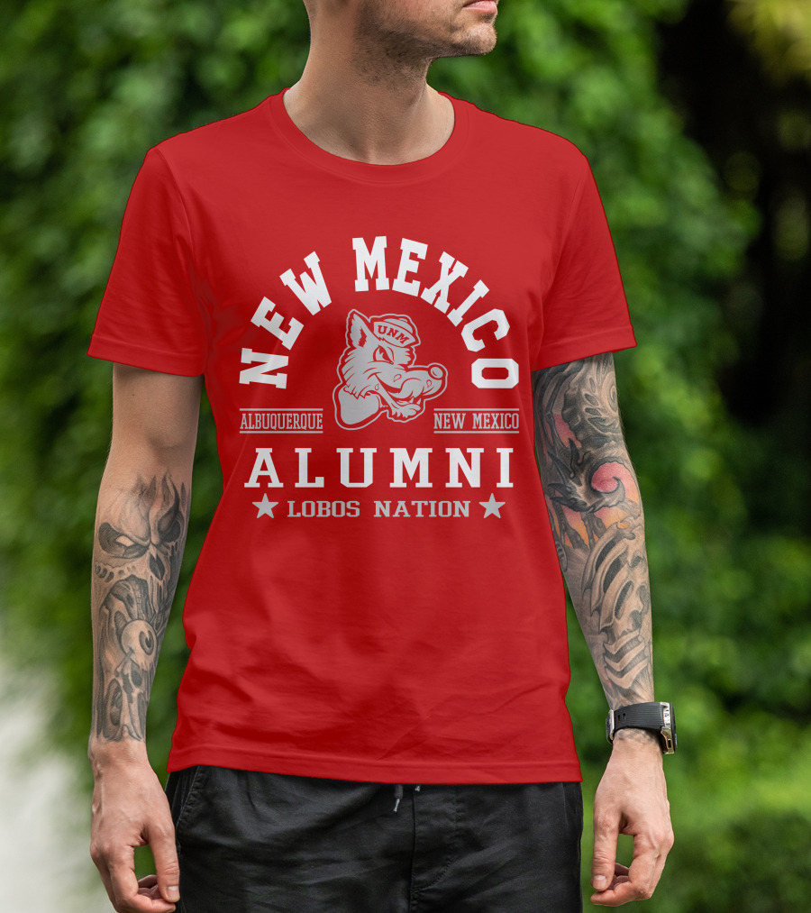 New Mexico Alumni UNM Lobos Nation Albuquerque T-Shirt