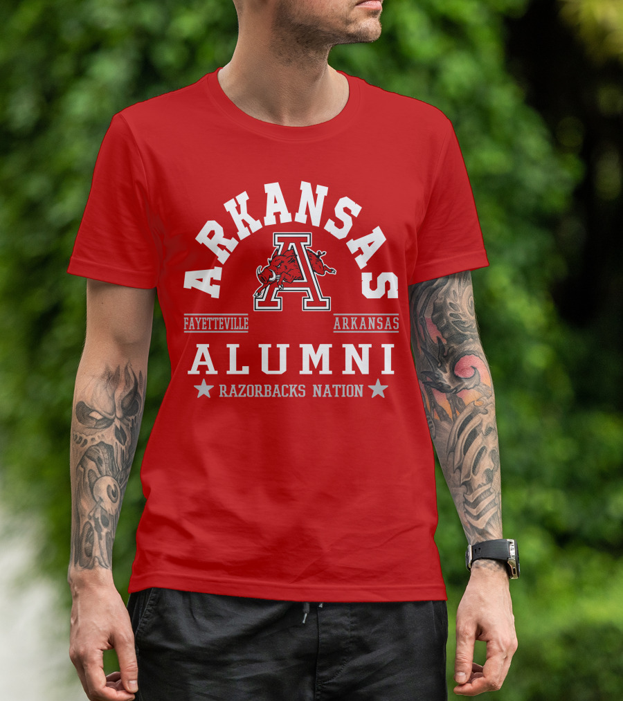 Arkansas Alumni Fayetteville Razorbacks Nation T-Shirt