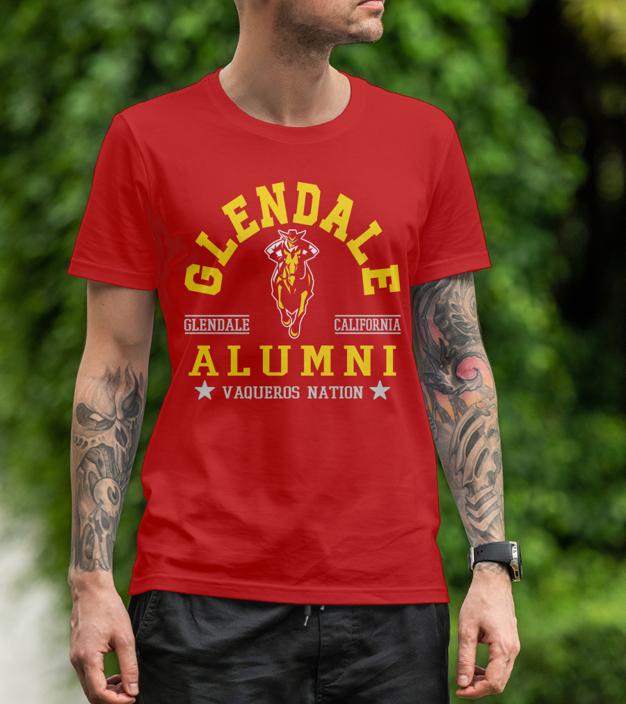 Glendale California Alumni Vaqueros Nation T-Shirt