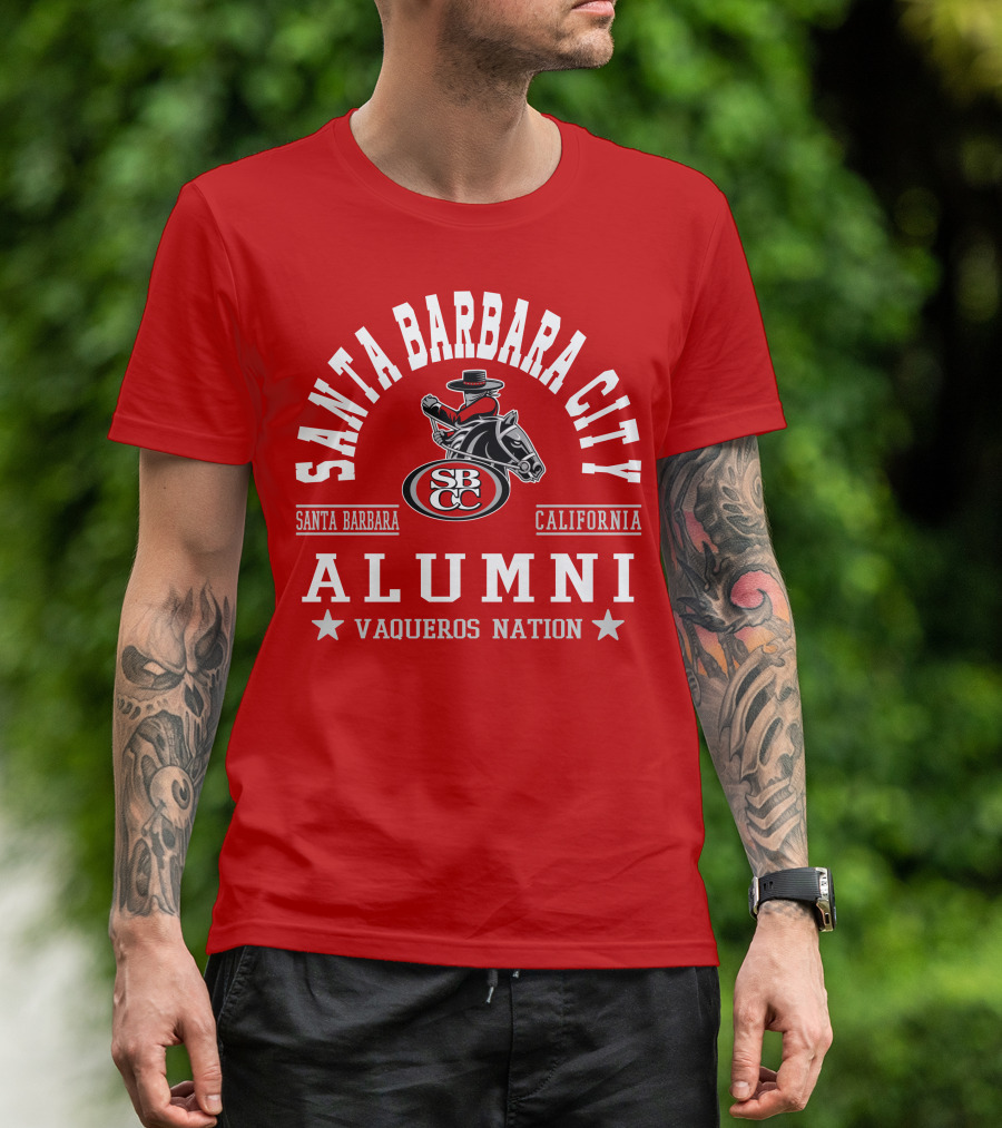 Santa Barbara City College Alumni Vaqueros Nation California SBCC T-Shirt