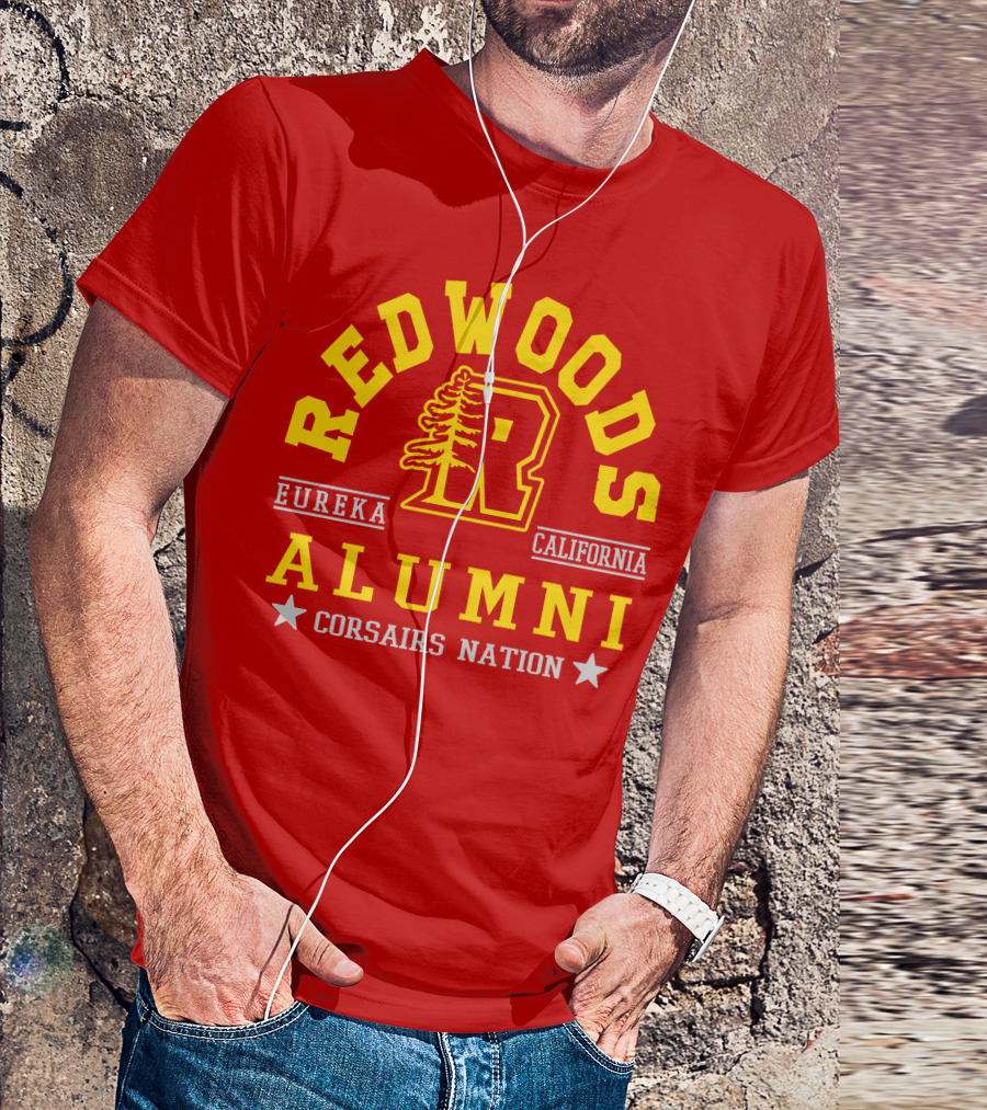 Redwoods Alumni Eureka California Corsairs Nation T-Shirt