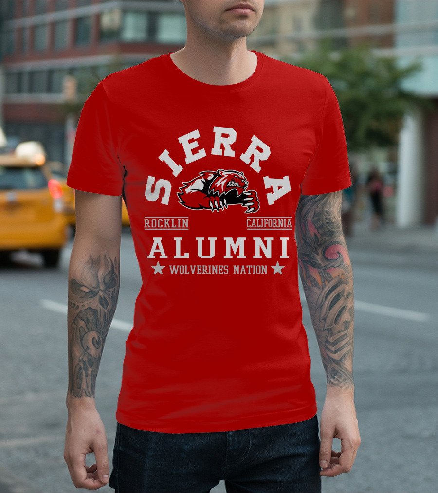 Sierra Rocklin California Alumni Wolverines Nation T-Shirt