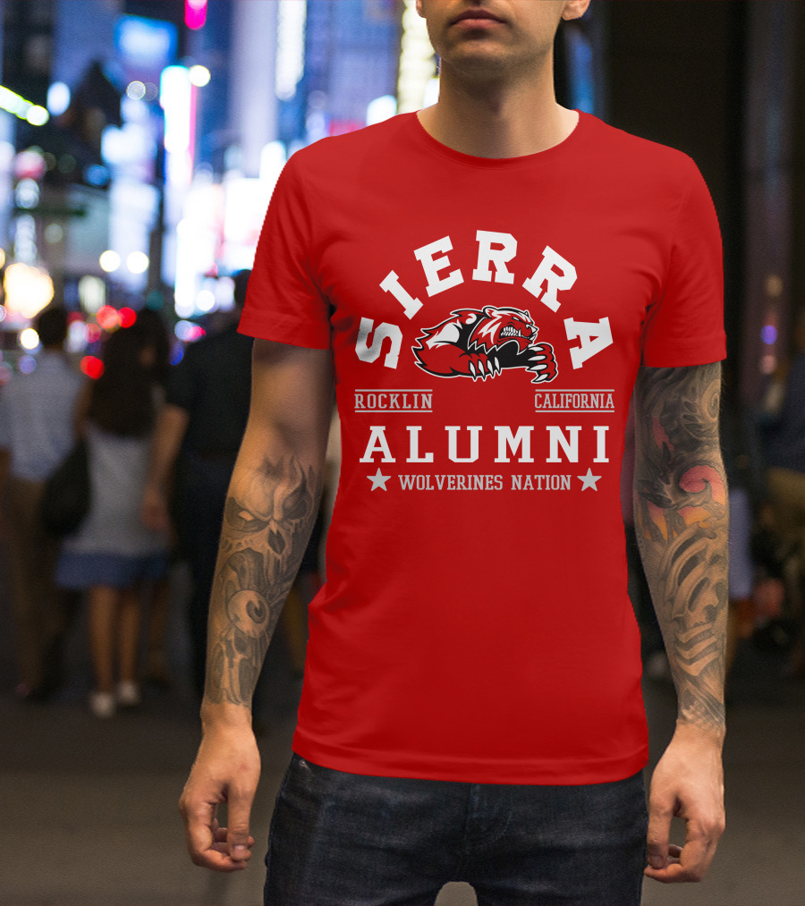 Sierra Rocklin California Alumni Wolverines Nation T-Shirt