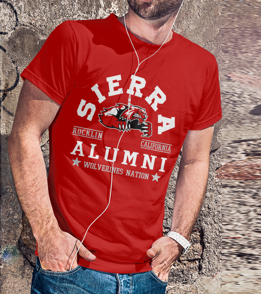 Sierra Rocklin California Alumni Wolverines Nation T-Shirt