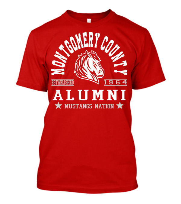 Montgomery County Alumni Mustangs Nation Established 1964 T-Shirt
