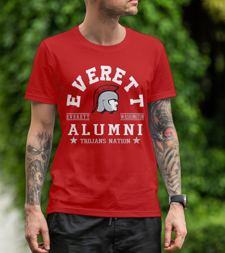 Everett Washington Alumni Trojans Nation T-Shirt