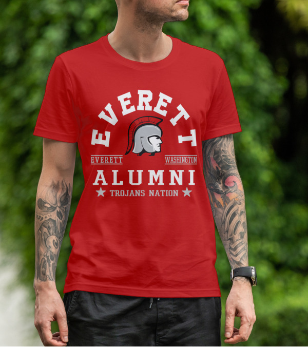 Everett Washington Alumni Trojans Nation T-Shirt