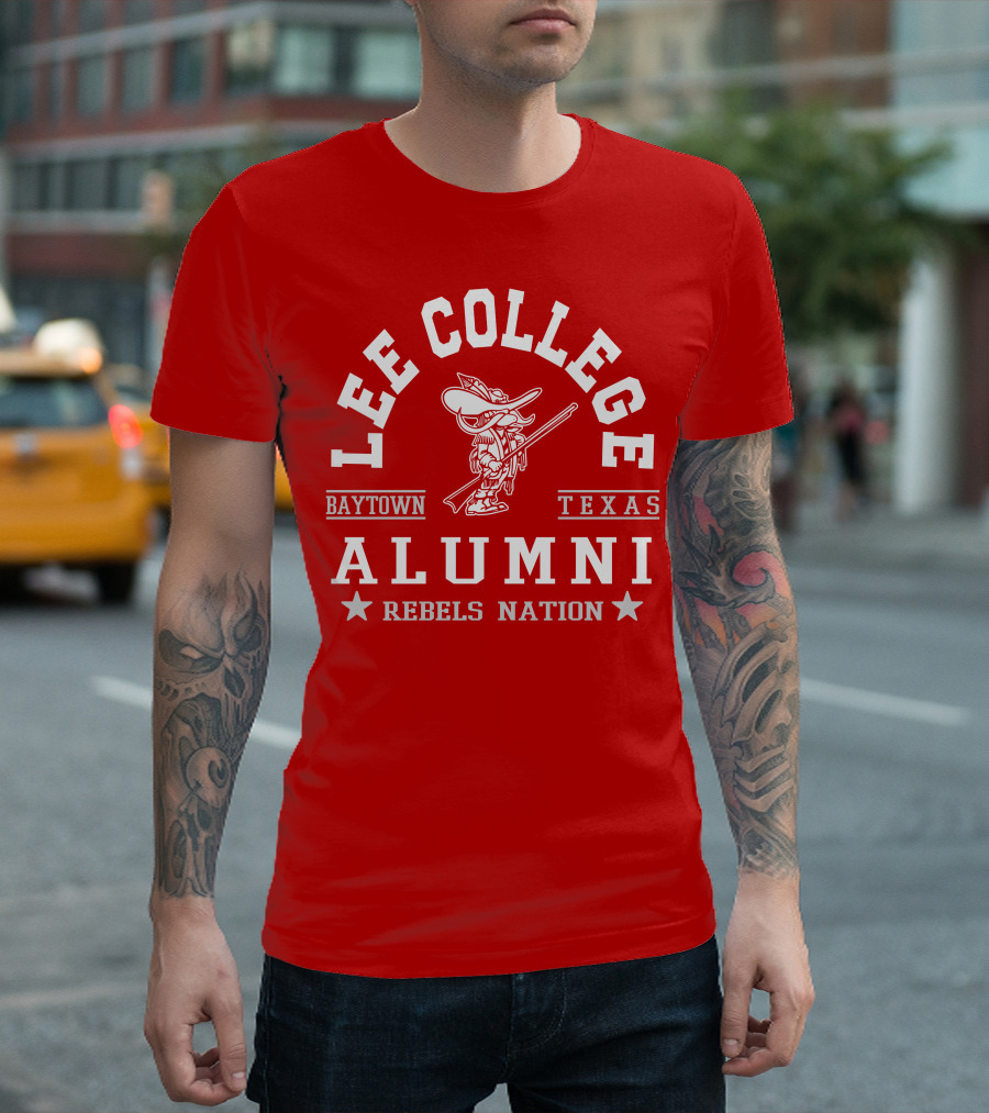 Lee College Baytown Texas Alumni Rebels Nation T-Shirt