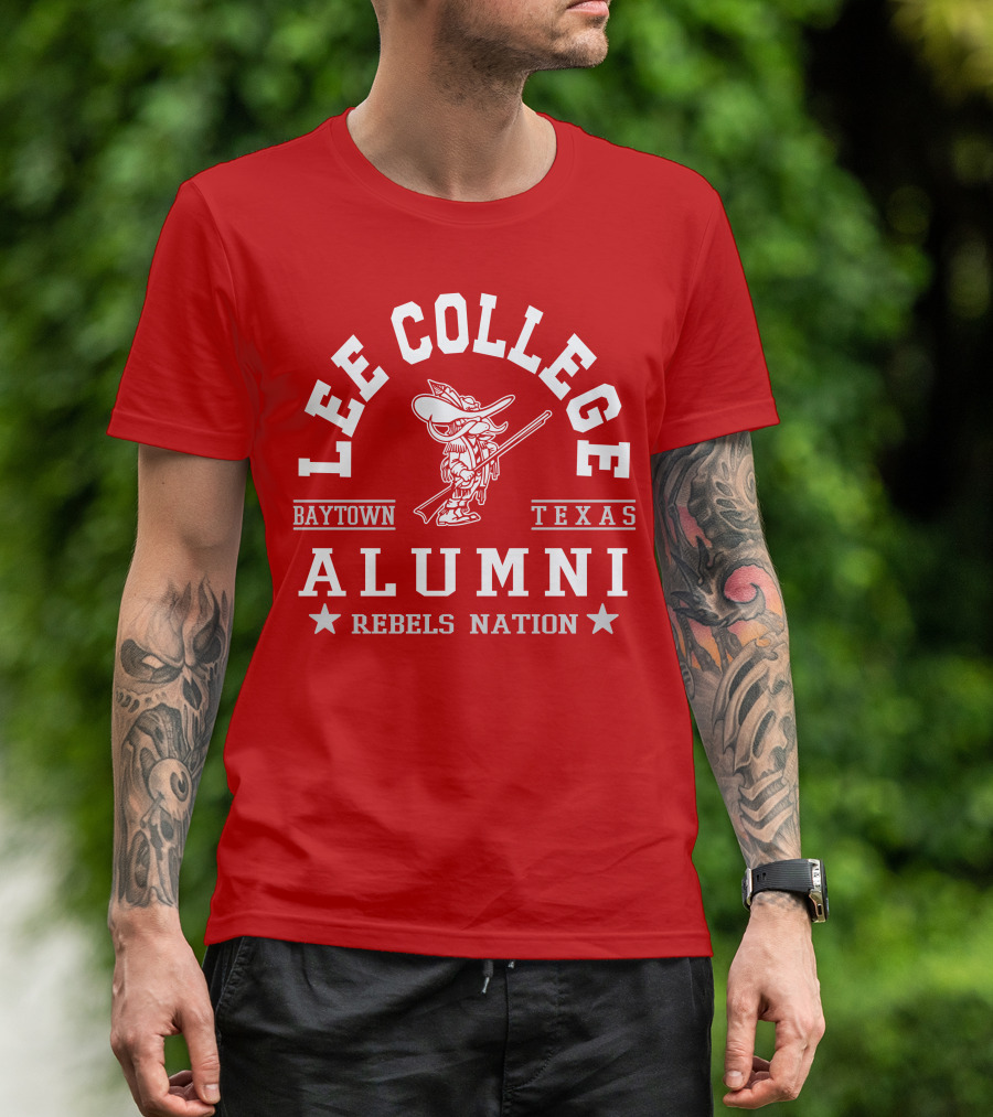 Lee College Baytown Texas Alumni Rebels Nation T-Shirt