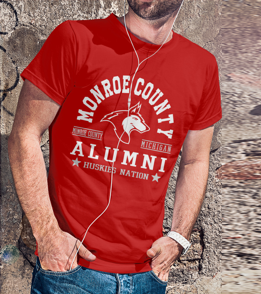 Monroe County Michigan Alumni Huskies Nation T-Shirt