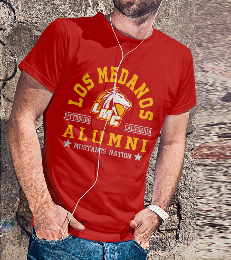 Los Medanos Pittsburg California LMC Alumni Mustangs Nation T-Shirt