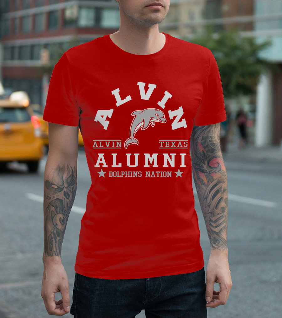 Alvin Texas Alumni Dolphins Nation T-Shirt